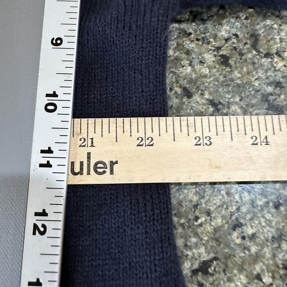 Lane Bryant Sweater Women 14/16 Navy Blue Pink Open Front Cardigan Striped - Picture 6 of 7